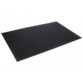 Crown-Tred Medium Traffic Scraper Mat 3’ x 5’, Black